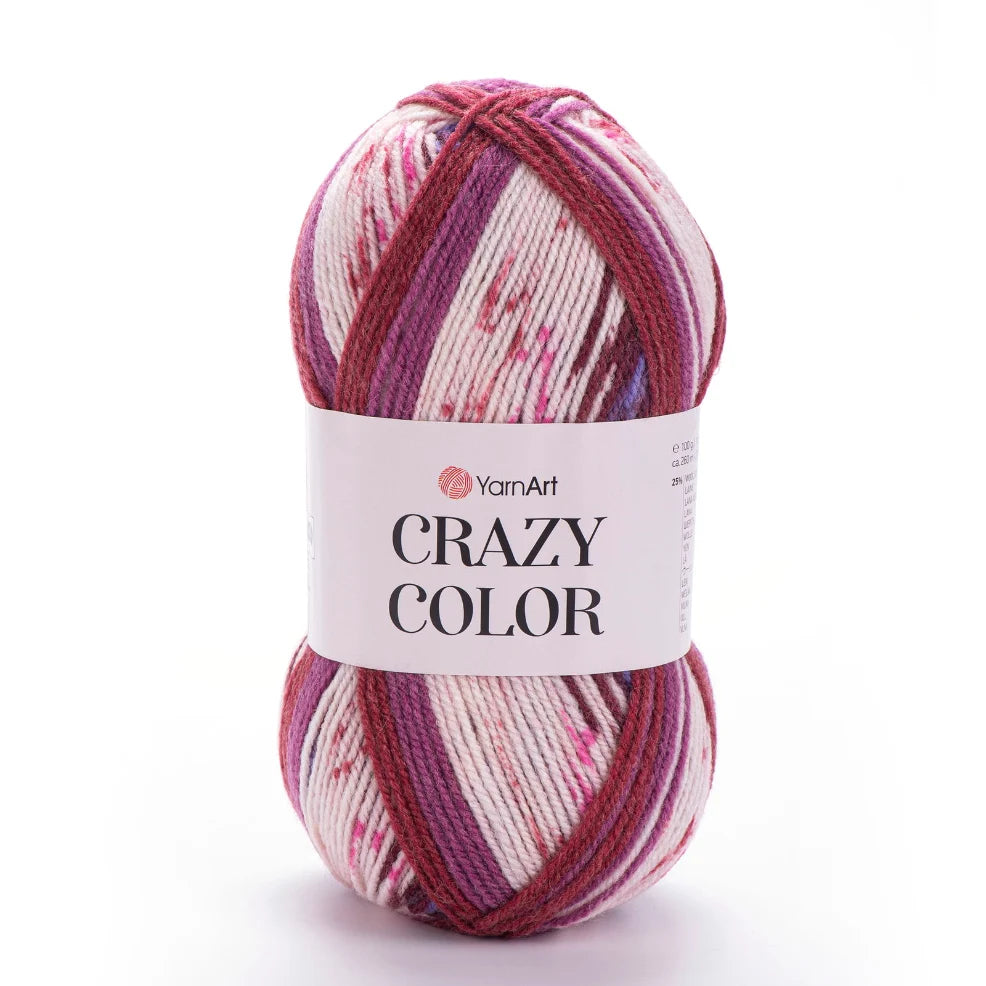 Fir de tricotat YarnArt CrazyColor cod 168