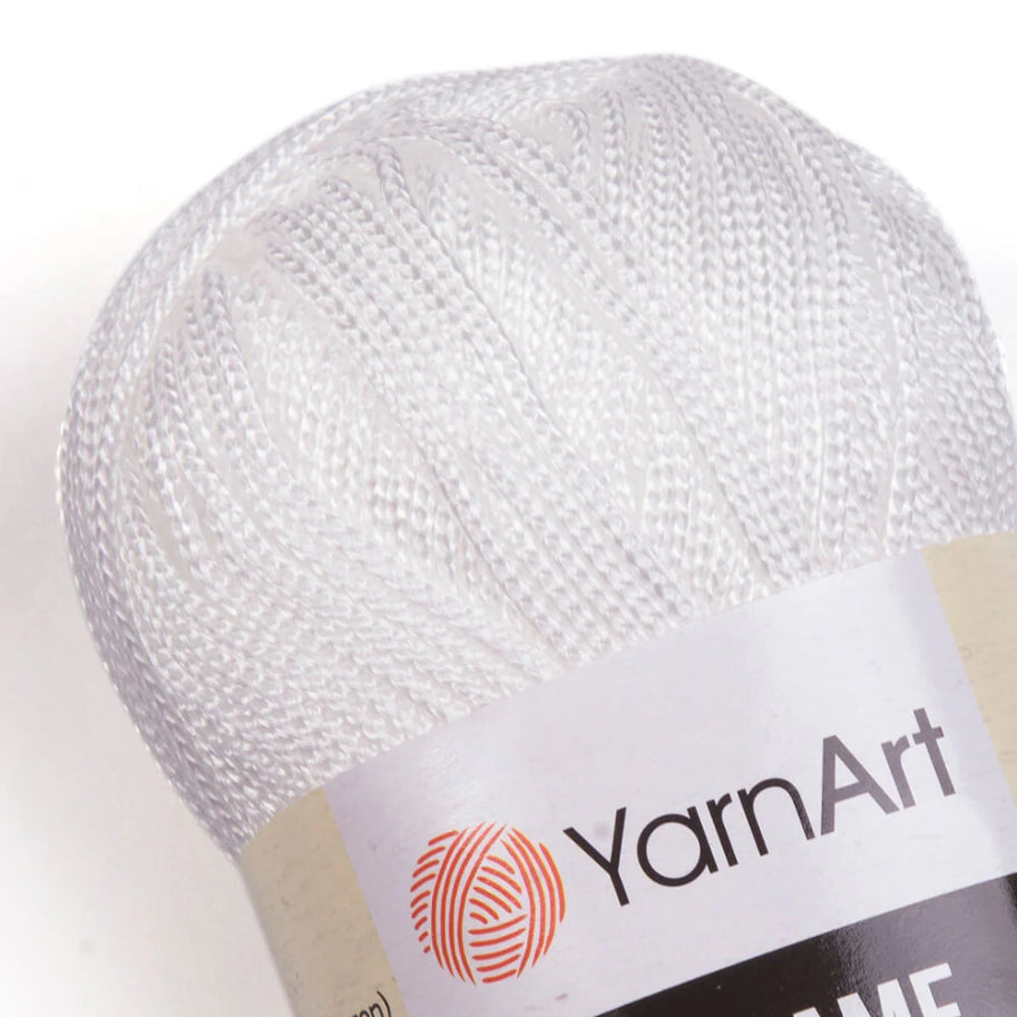 Fir crosetat, YarnArt Macrame, 90g, cod 154 Alb