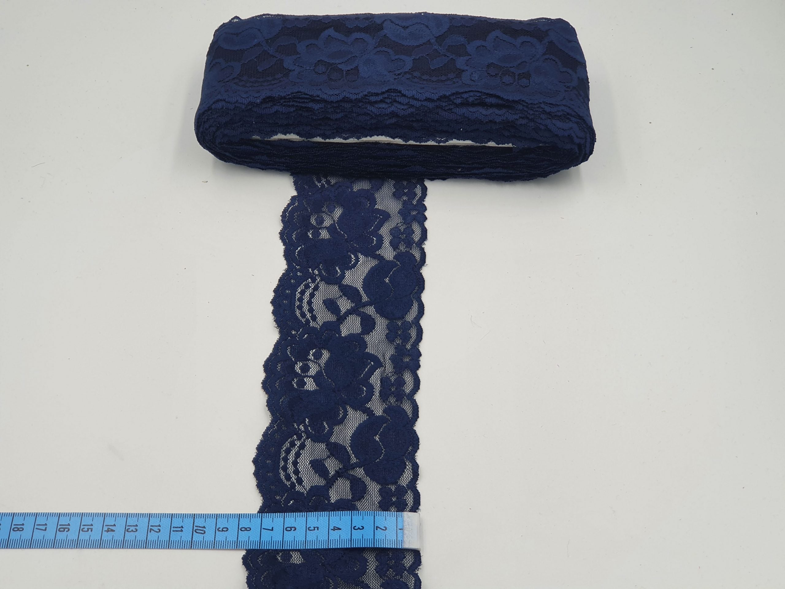 Dantela elastica, Bleumarin, 8 cm