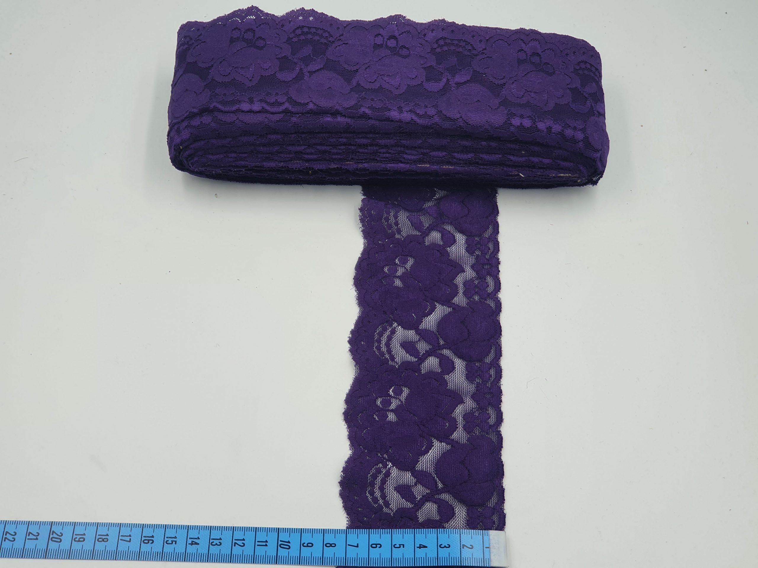 Dantela elastica, Mov, 8 cm