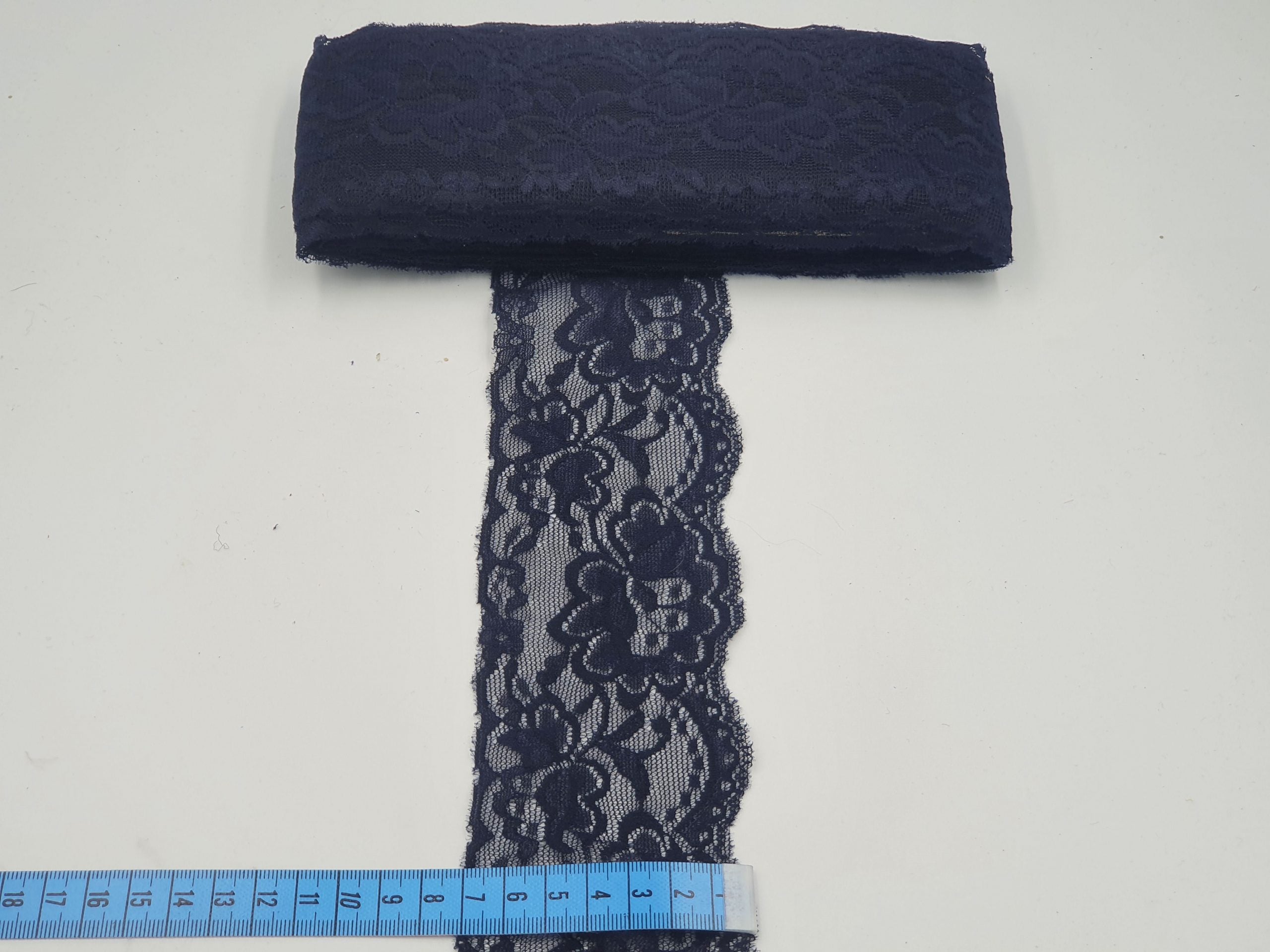 Dantela elastica, Bleumarin, 7 cm