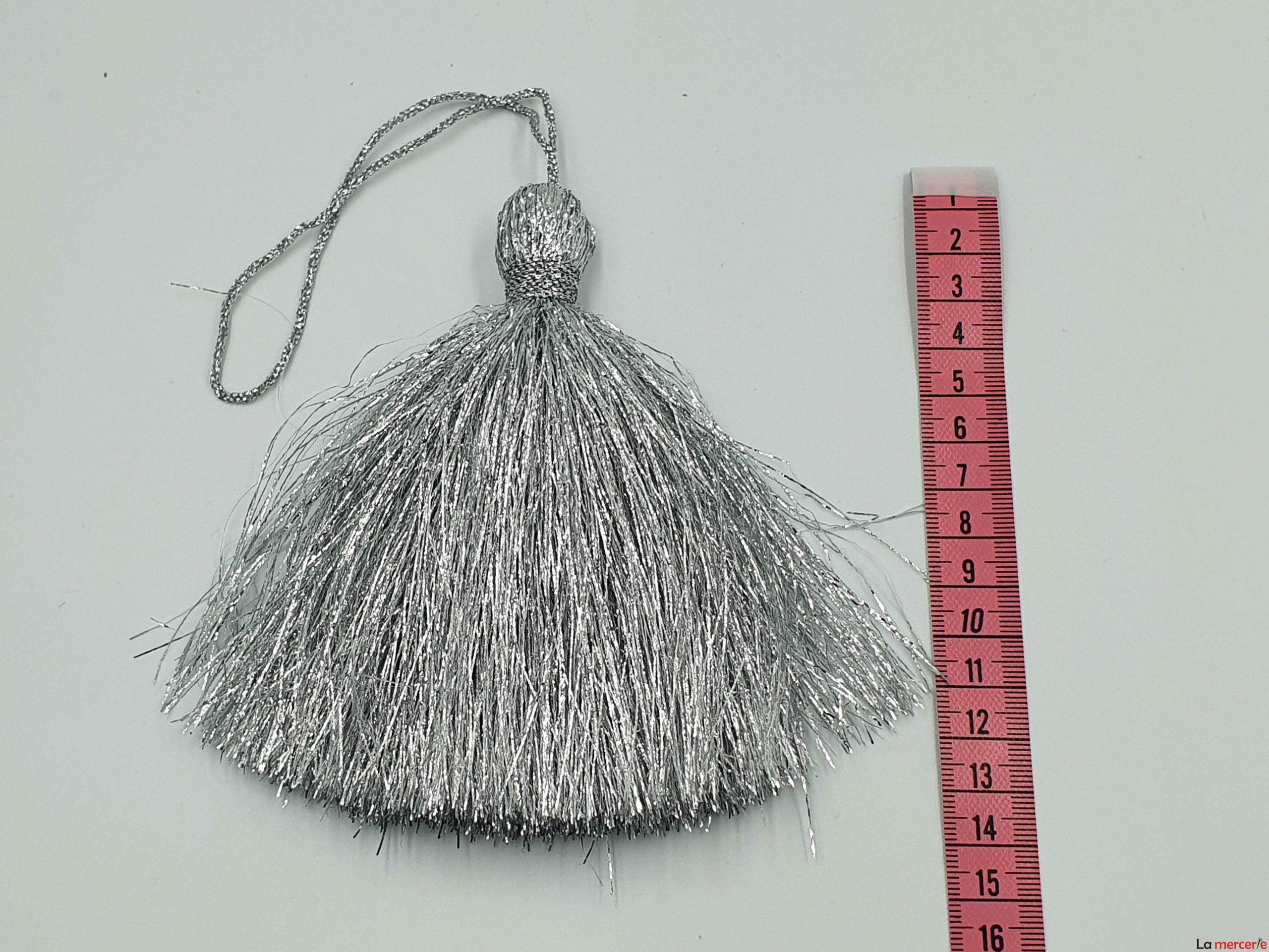 Canafi argintii si aurii, 14 cm - Argintiu