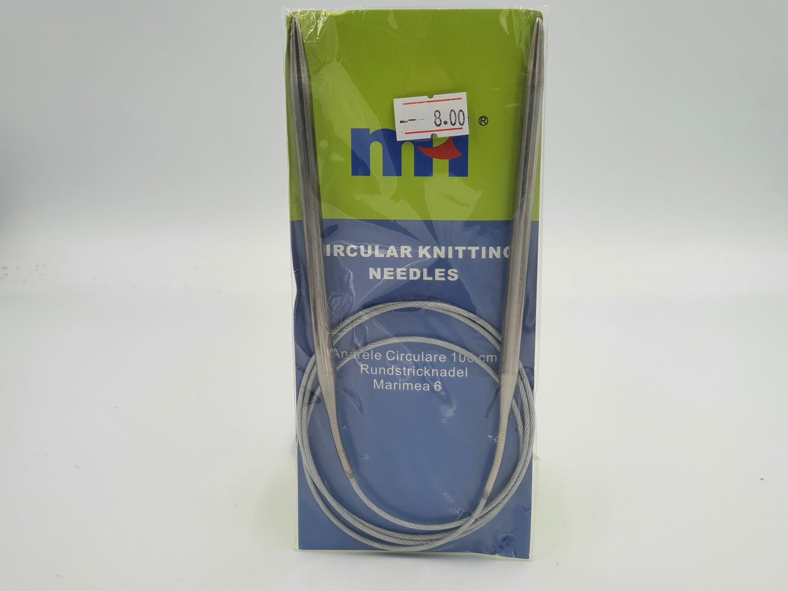 Andrele circulare metalice, fir metalic, 100cm, marimea 6