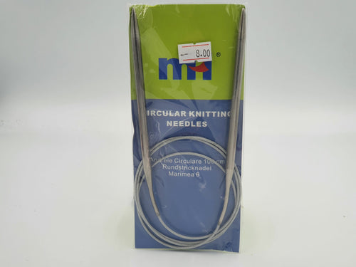 Andrele circulare metalice, fir metalic, 100cm, marimea 6