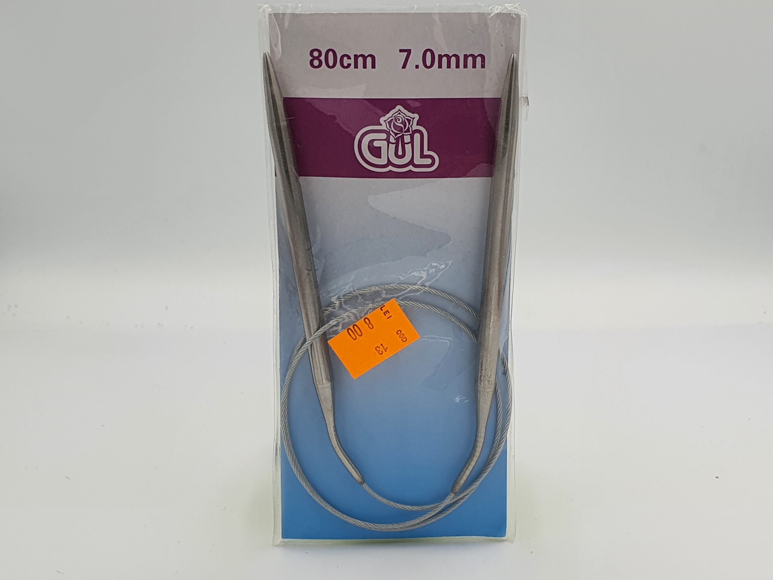 Andrele circulare metalice, fir metalic, 80cm, marimea 7