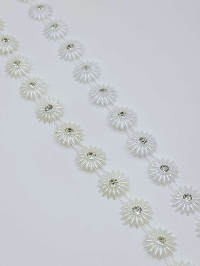 Pasmanterie plastic cu stras, 10mm