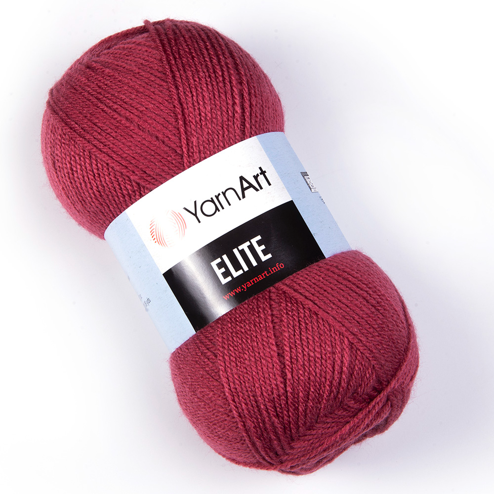 Fir de tricotat YarnArt Elite, 100g, cod 219 Visiniu