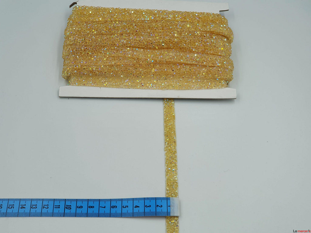 Aplicatie banda, galbena, baza silicon, 10mm latime