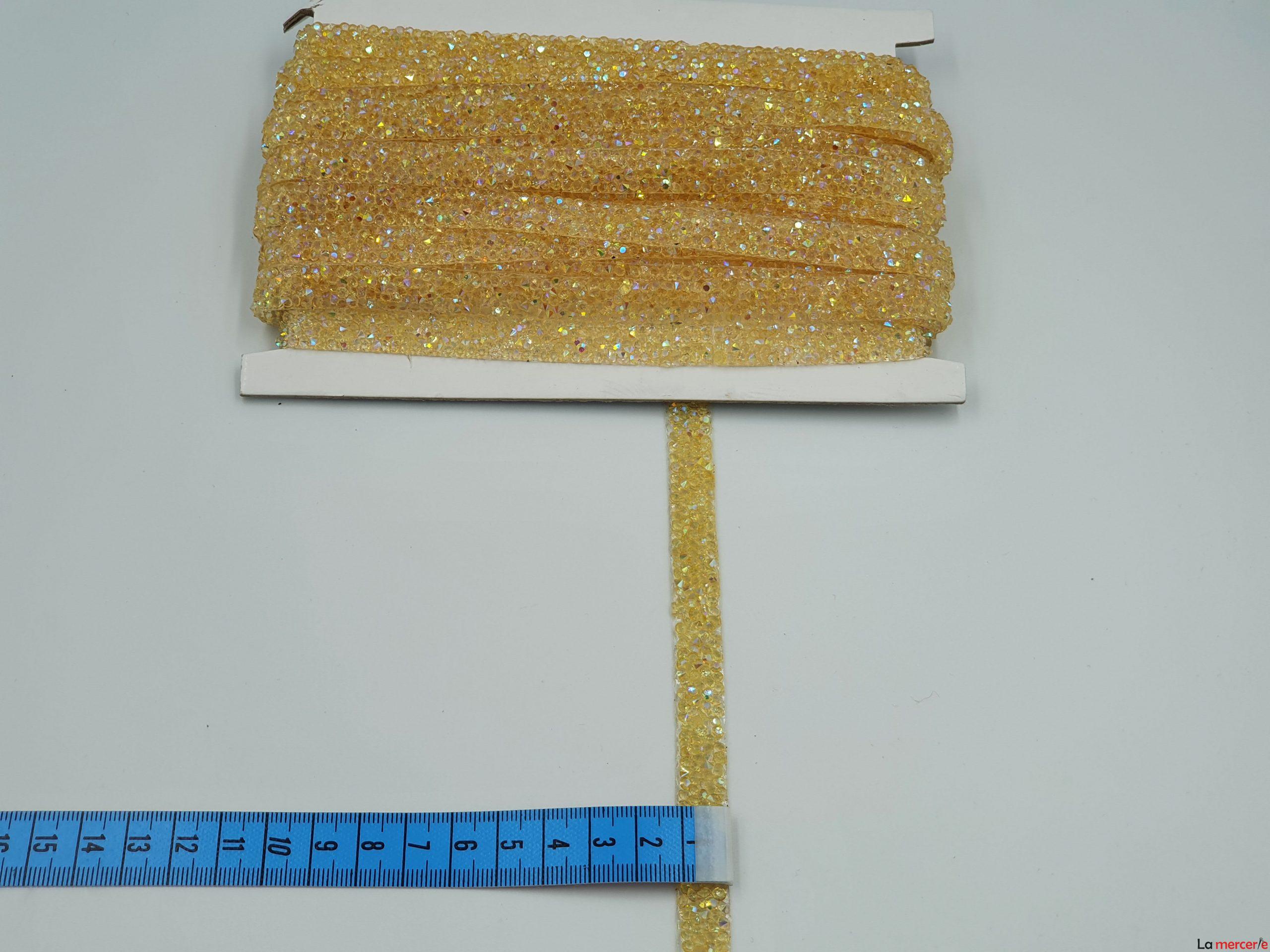 Aplicatie banda, galbena, baza silicon, 10mm latime