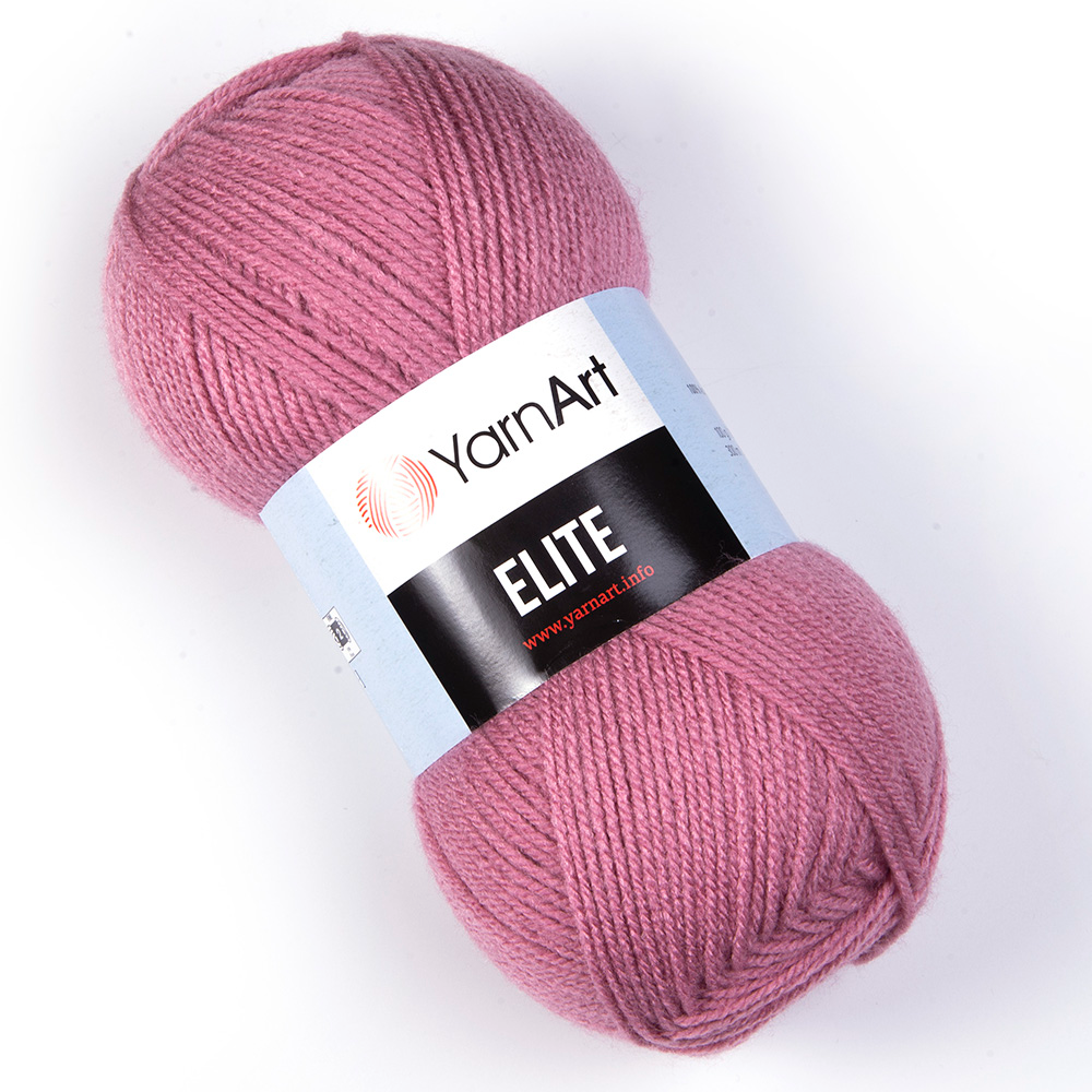 Fir de tricotat YarnArt Elite, 100g, cod 3017 Roz prafuit