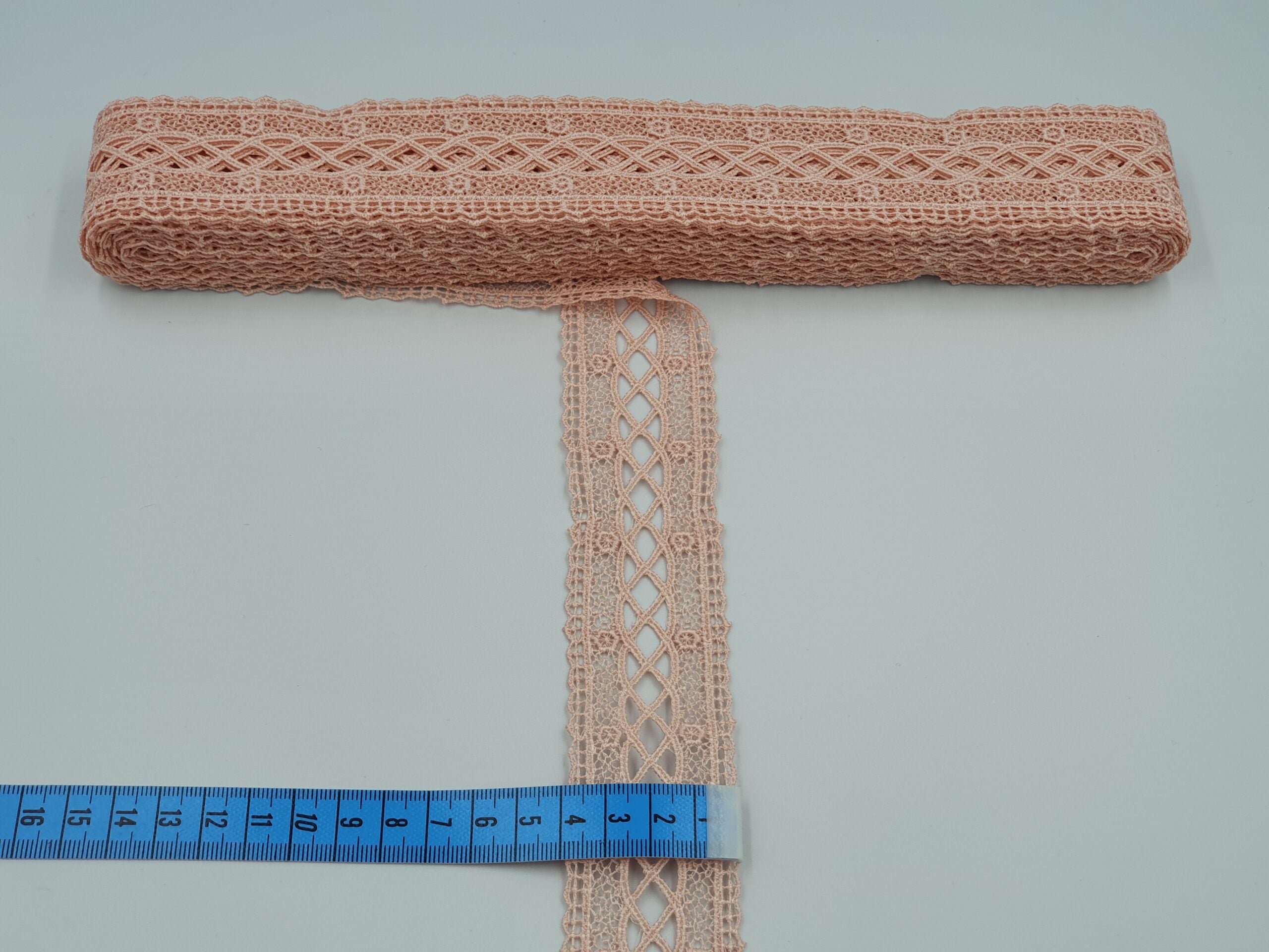 Panglica satinata cu buline, latime de 2cm - Albastru