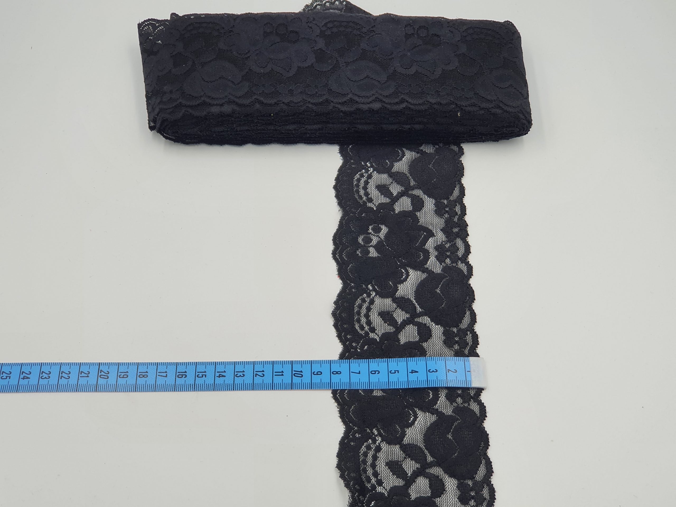 Datelă elastică, neagră, 8cm