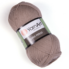 Fir, subtire, pentru tricotat/crosetat, YarnArt Super Perlee, 100g, culoare 848 Bej