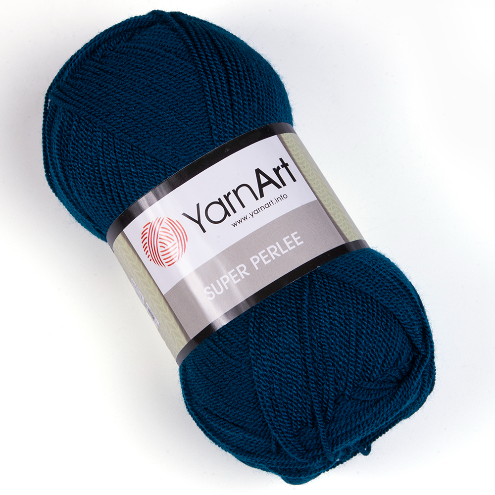 Fir, subtire, pentru tricotat/crosetat, YarnArt Super Perlee, 100g, culoare 850 Bleumarin