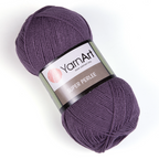 Fir, subtire, pentru tricotat/crosetat, YarnArt Super Perlee, 100g, culoare 852 Mov
