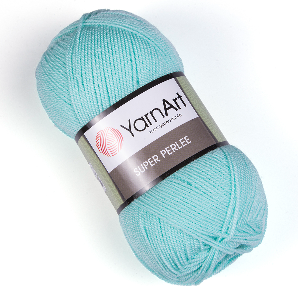 Fir, subtire, pentru tricotat/crosetat, YarnArt Super Perlee, 100g, culoare 856 Turcoaz