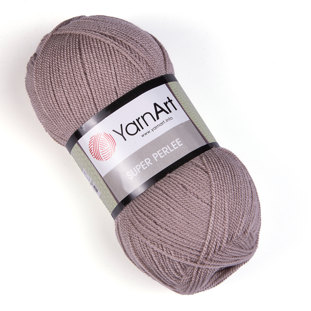 Fir, subtire, pentru tricotat/crosetat, YarnArt Super Perlee, 100g, culoare 857 Grej
