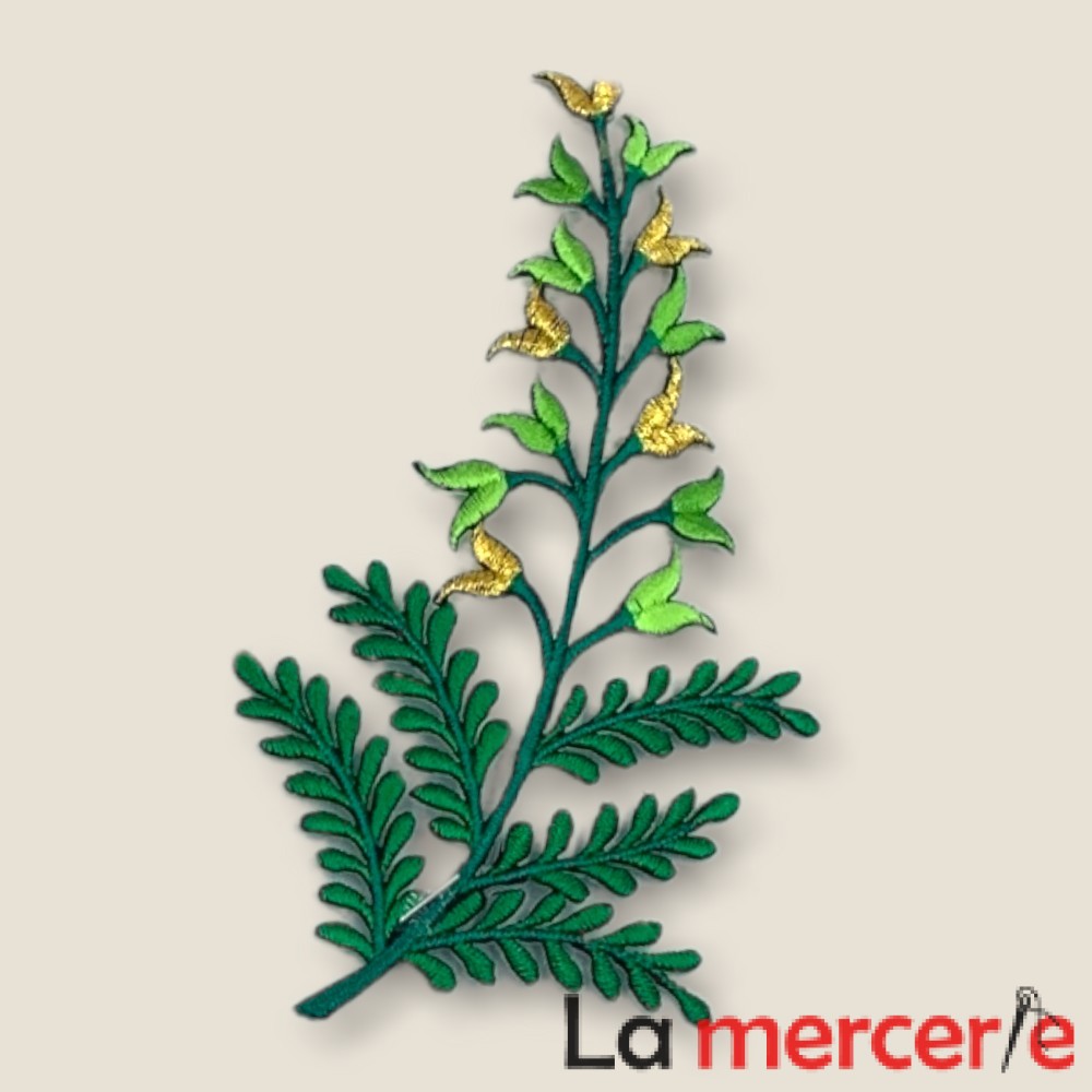 Embleme termo-adezive, model frunza, 12cm, diferite culori