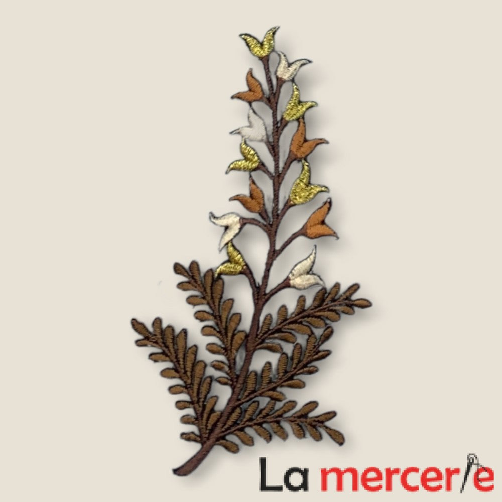 Embleme termo-adezive, model frunza, 12cm, diferite culori