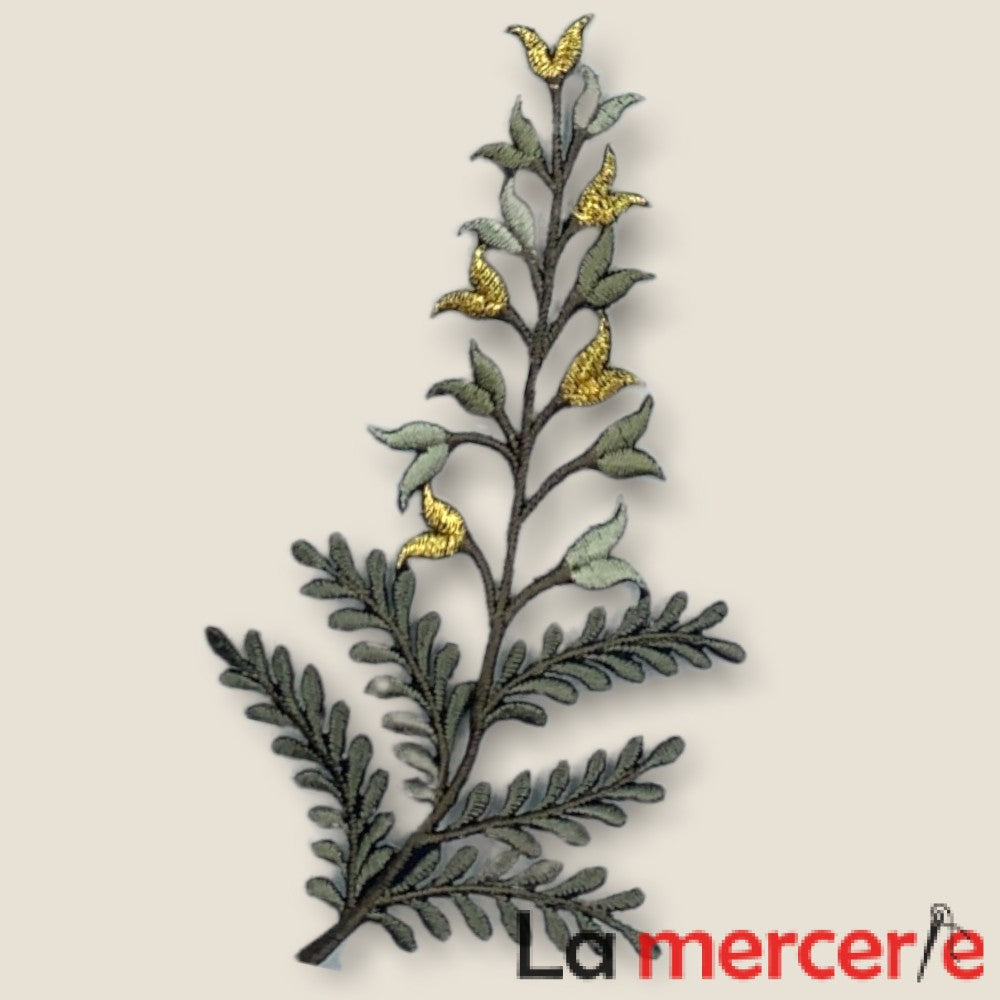 Embleme termo-adezive, model frunza, 12cm, diferite culori