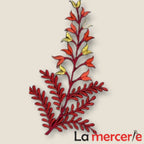 Embleme termo-adezive, model frunza, 12cm, diferite culori