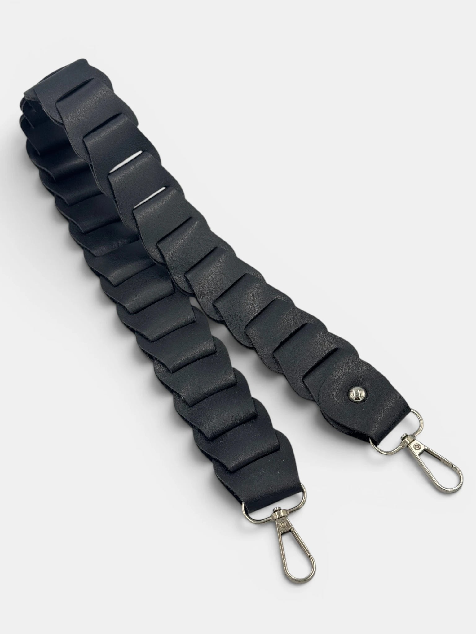 Curea de Geanta Piele Ecologică Model Segmentat Neagra
