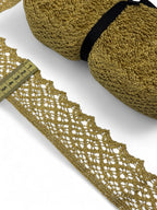 Dantela bumbac cu fir lurex, 5cm