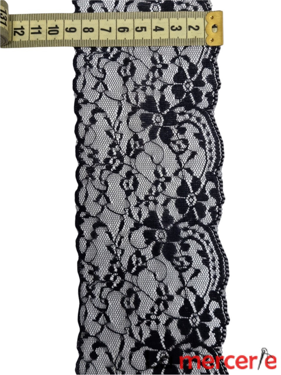 Dantela  neagra, model floral, latime 9cm