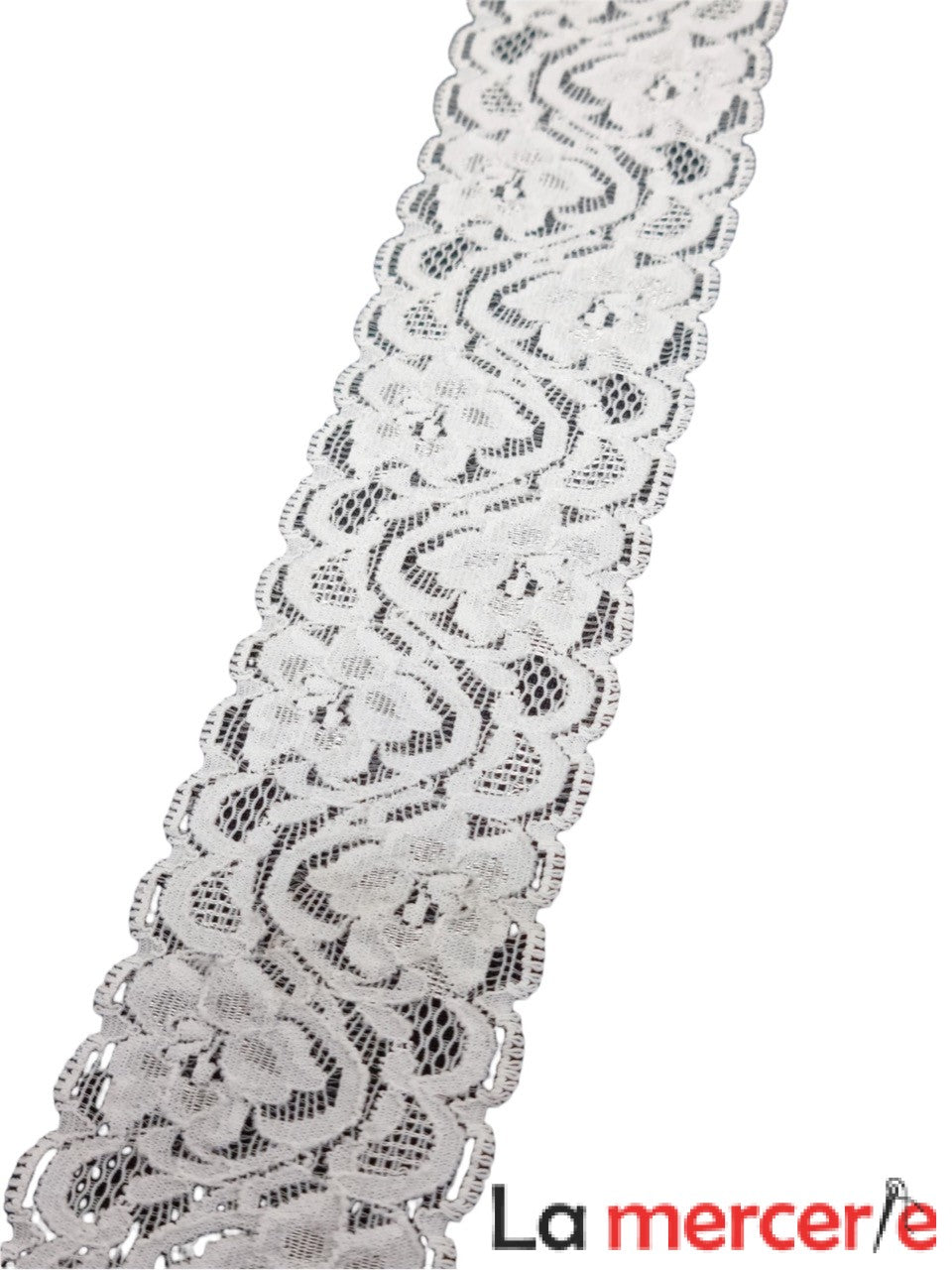Dantela elastica, CREM, latime 55mm