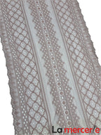 Dantela elastica, roz prafuit, latime 20cm