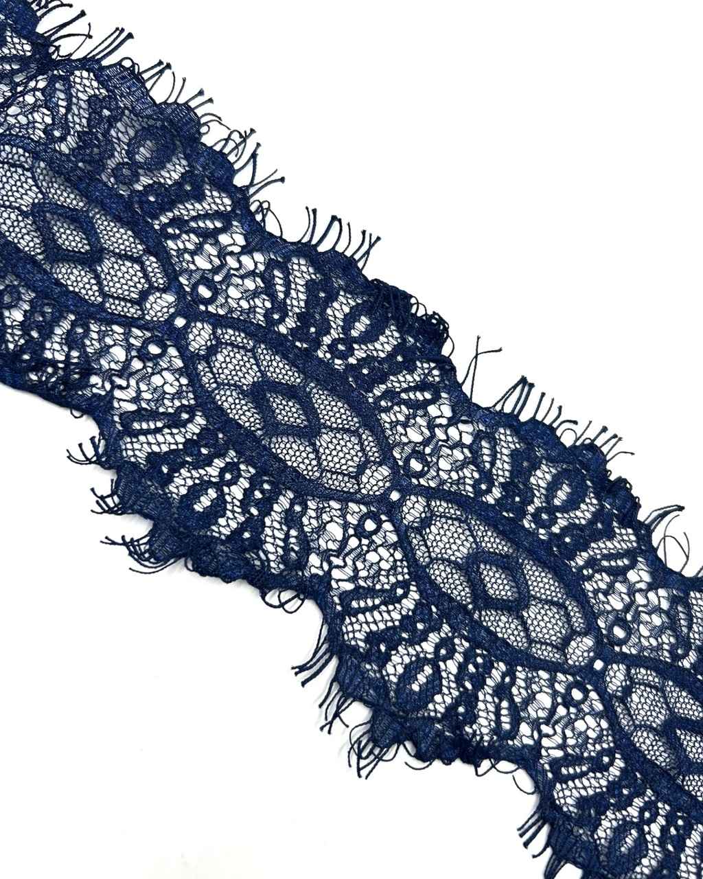 Dantela fixa tip chantilly 7cm Bleumarin