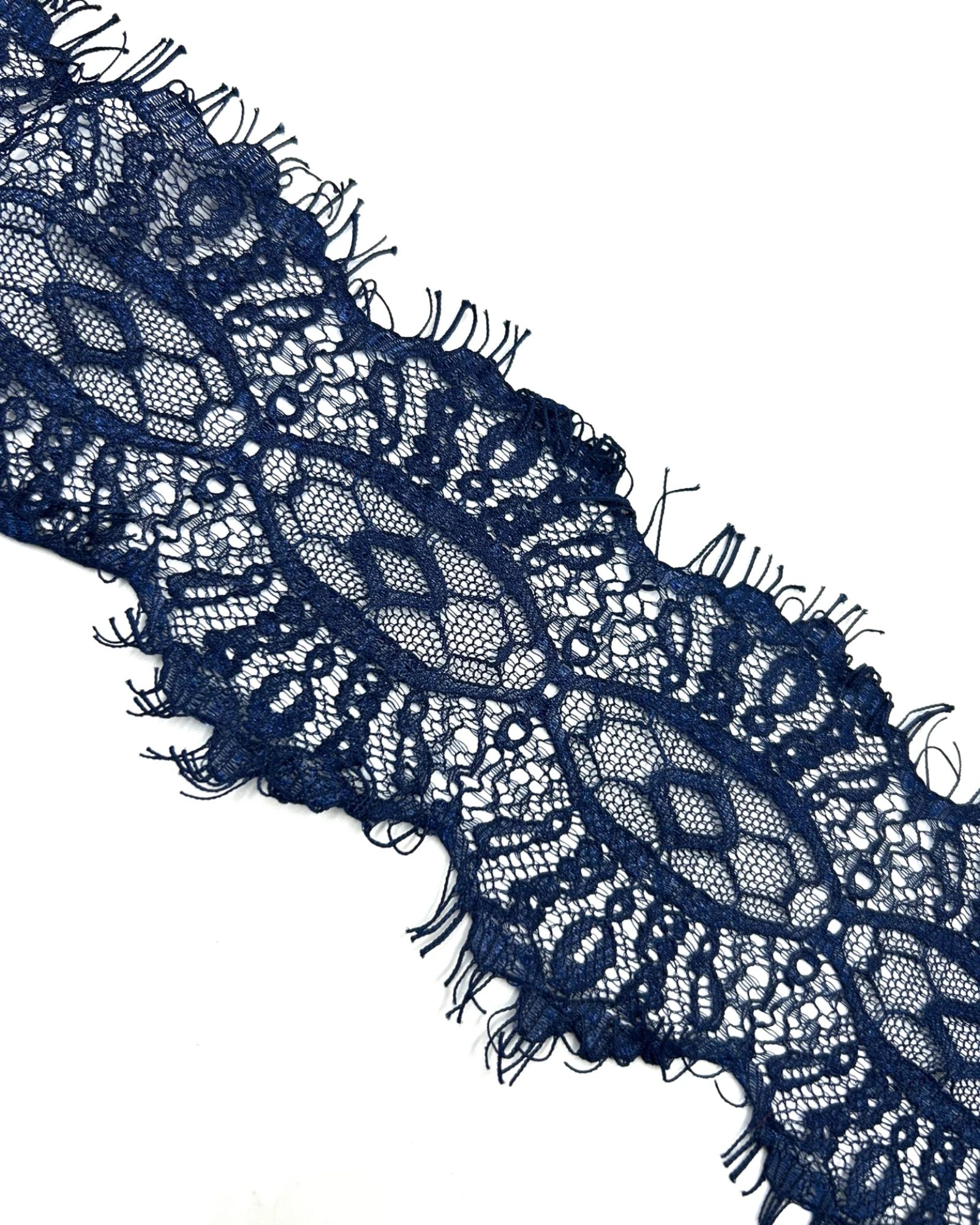 Dantela fixa tip chantilly 7cm Bleumarin