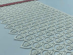 Broderie crem model din fir de mătase, lățime 18cm