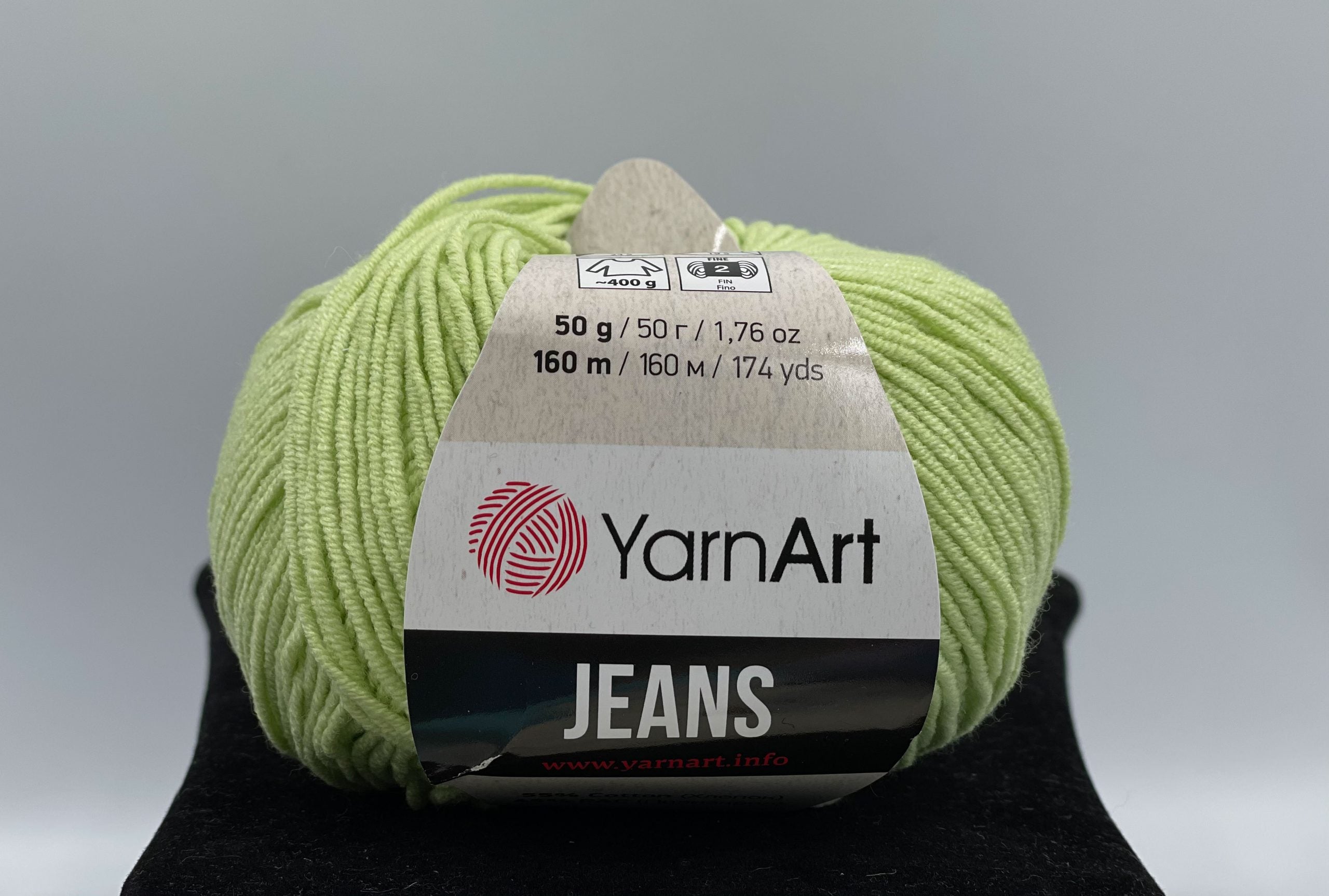 Fir tricotat/crosetat, compozitie 55% bumbac, YarnArt Jeans, 50g, cod culoare 11
