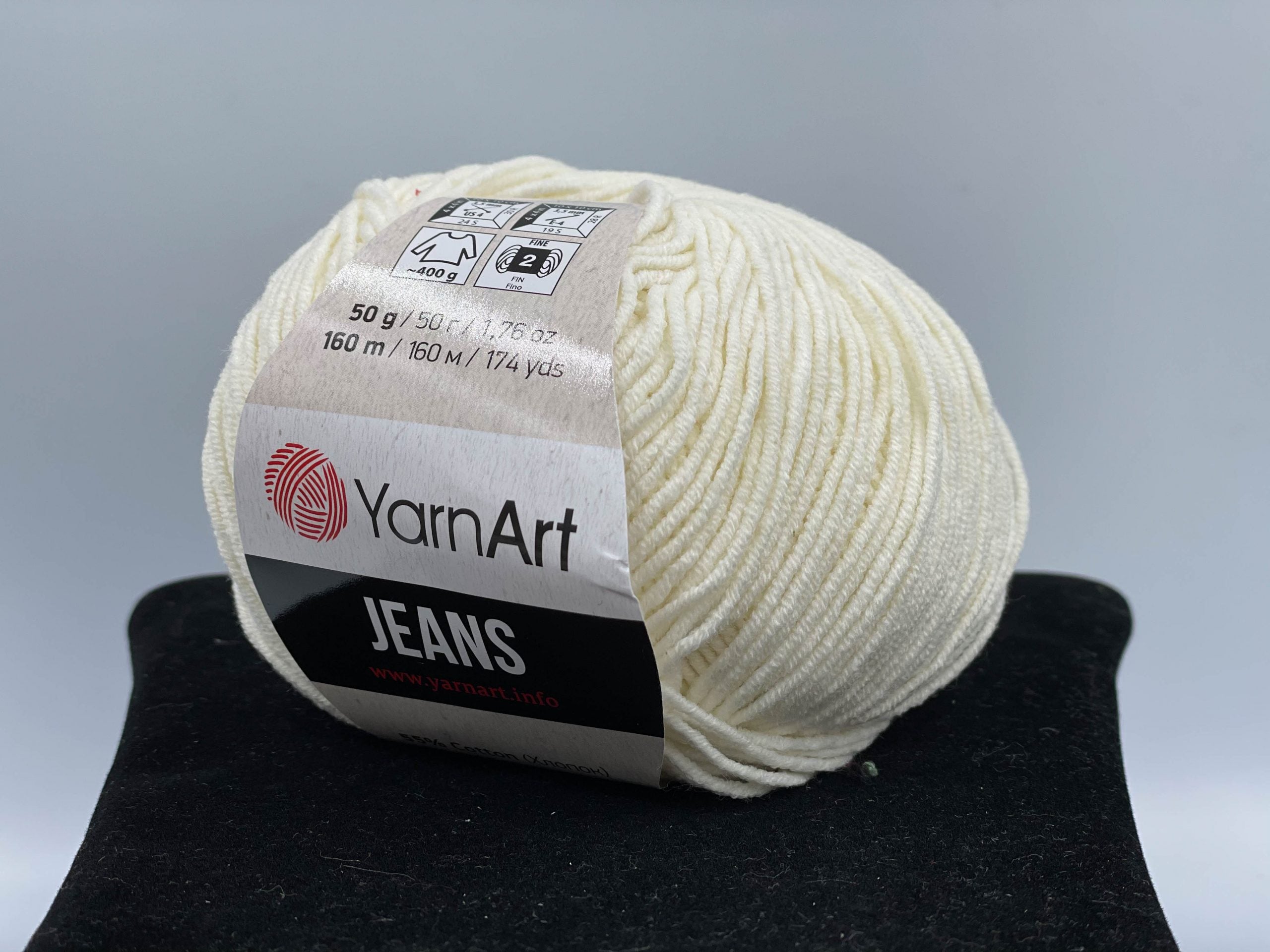 Fir tricotat bumbac YarnArt Jeans 50g cod 03