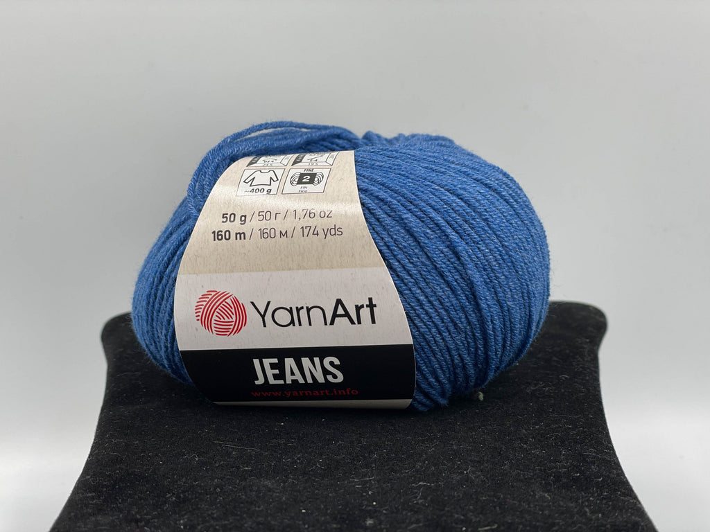 Fir tricotat/crosetat, compozitie 55% bumbac, YarnArt Jeans, 50g, cod culoare 17