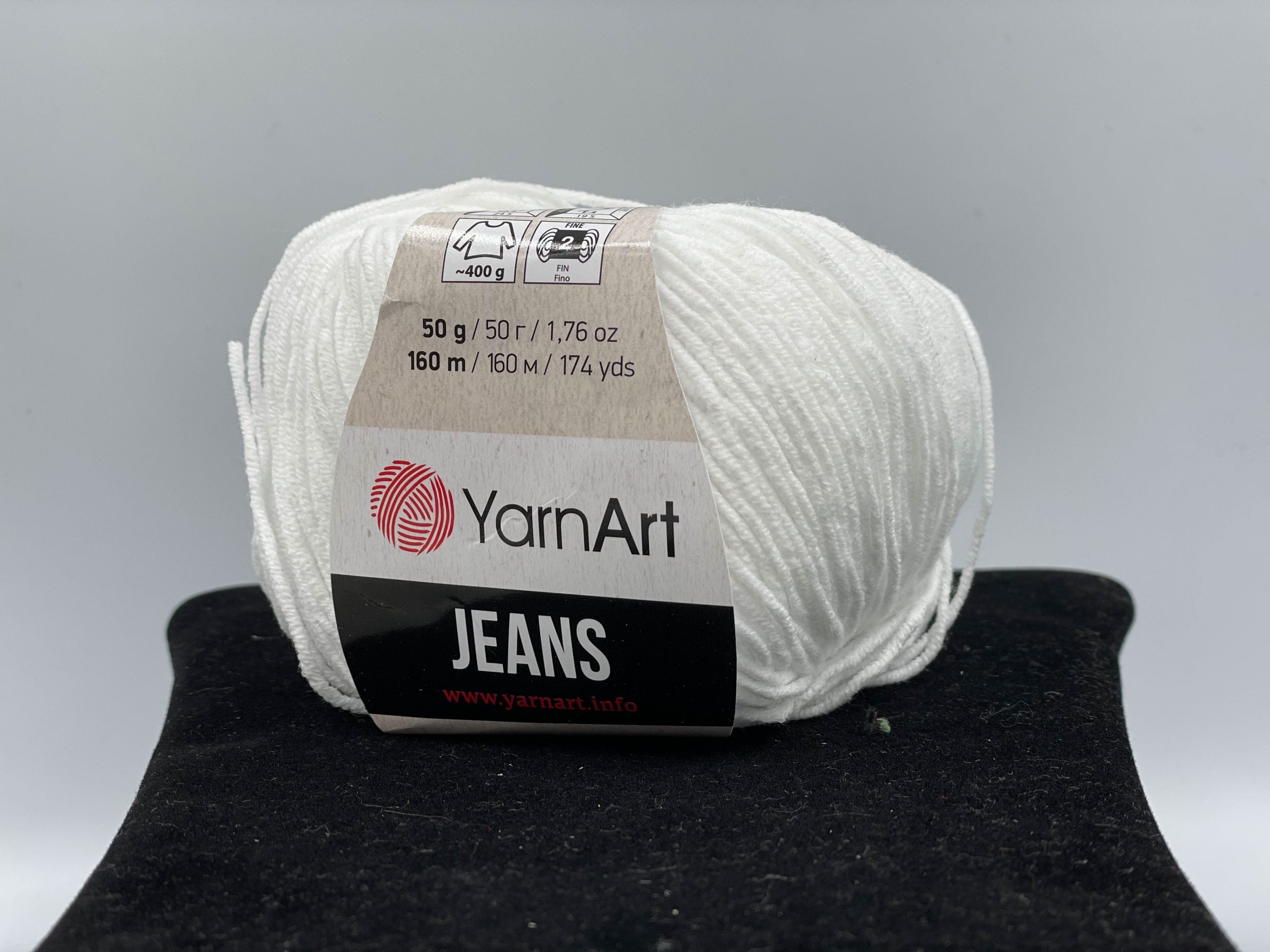 Fir tricotat/crosetat, compozitie 55% bumbac, YarnArt Jeans, 50g, cod culoare 62
