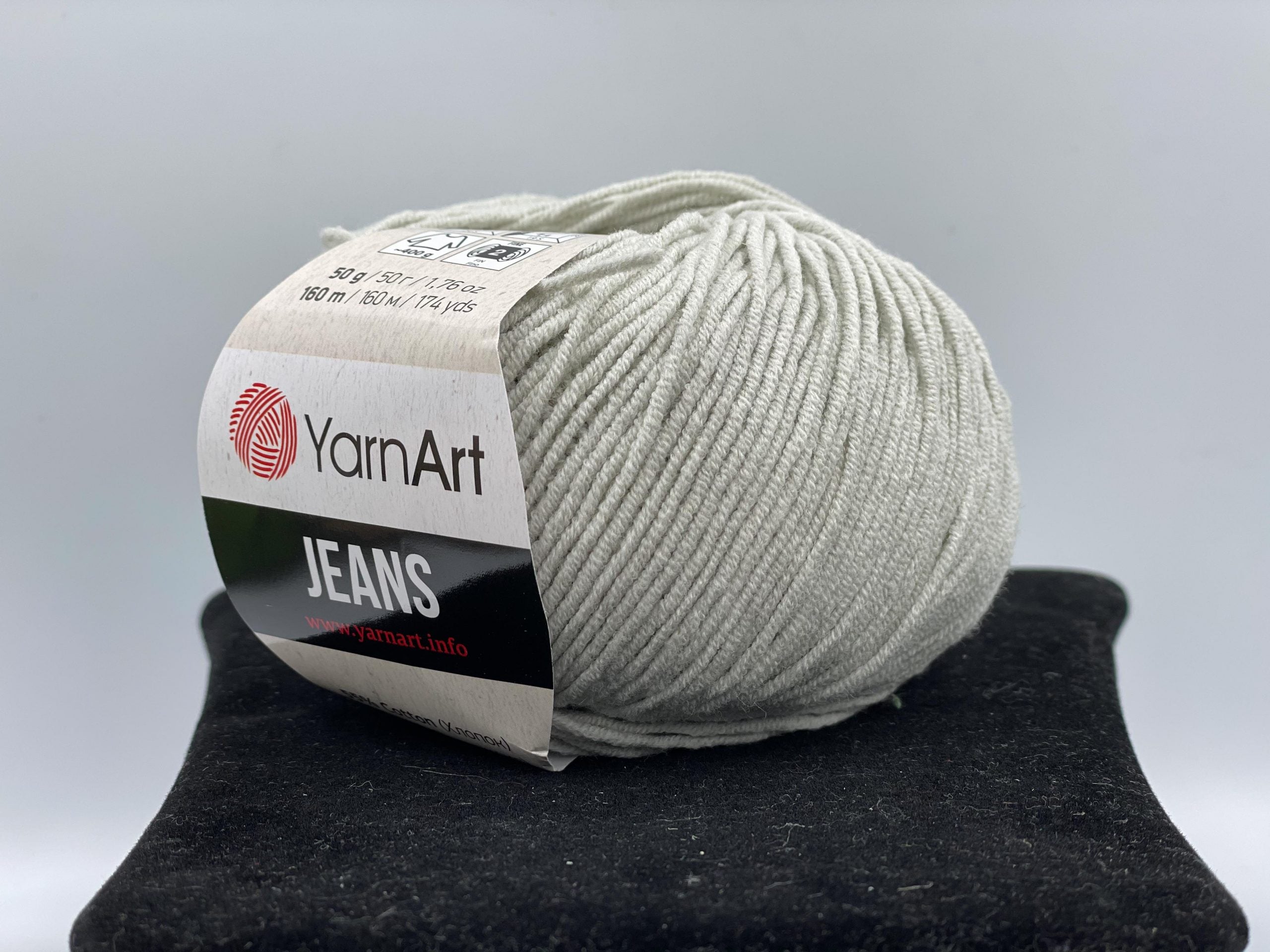 Fir tricotat/crosetat, compozitie 55% bumbac, YarnArt Jeans, 50g, cod culoare 49