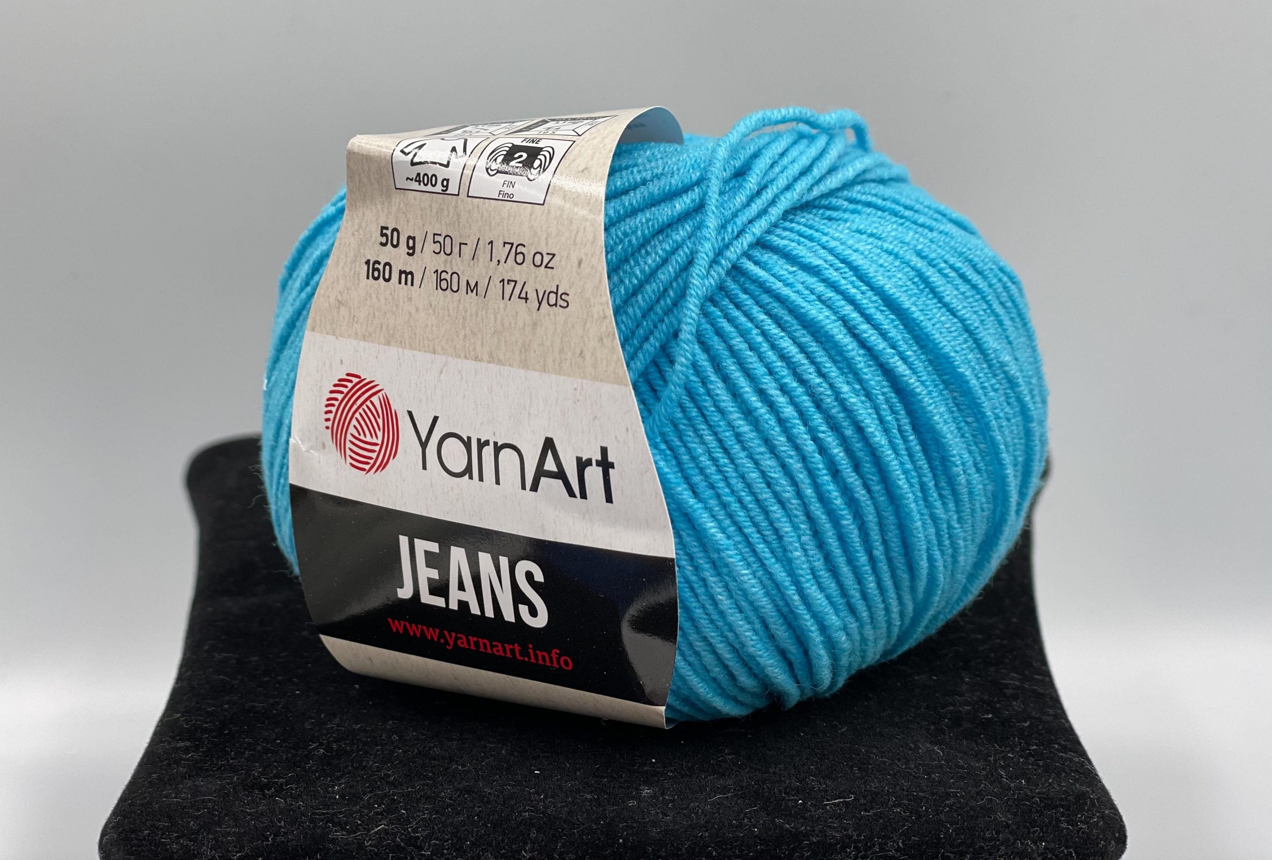 Fir tricotat/crosetat, compozitie 55% bumbac, YarnArt Jeans, 50g, cod culoare 33