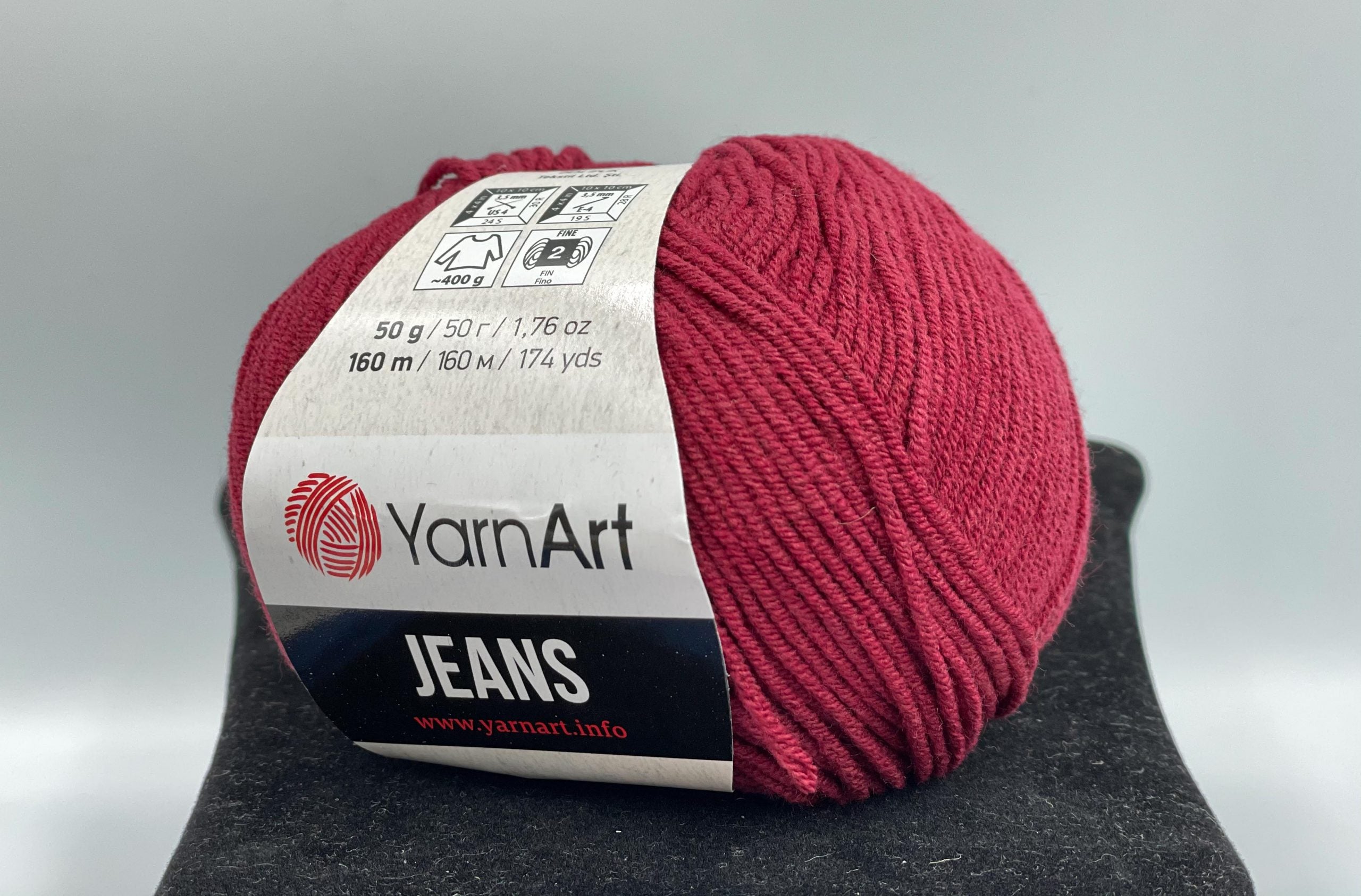 Fir tricotat/crosetat, compozitie 55% bumbac, YarnArt Jeans, 50g, cod culoare 66