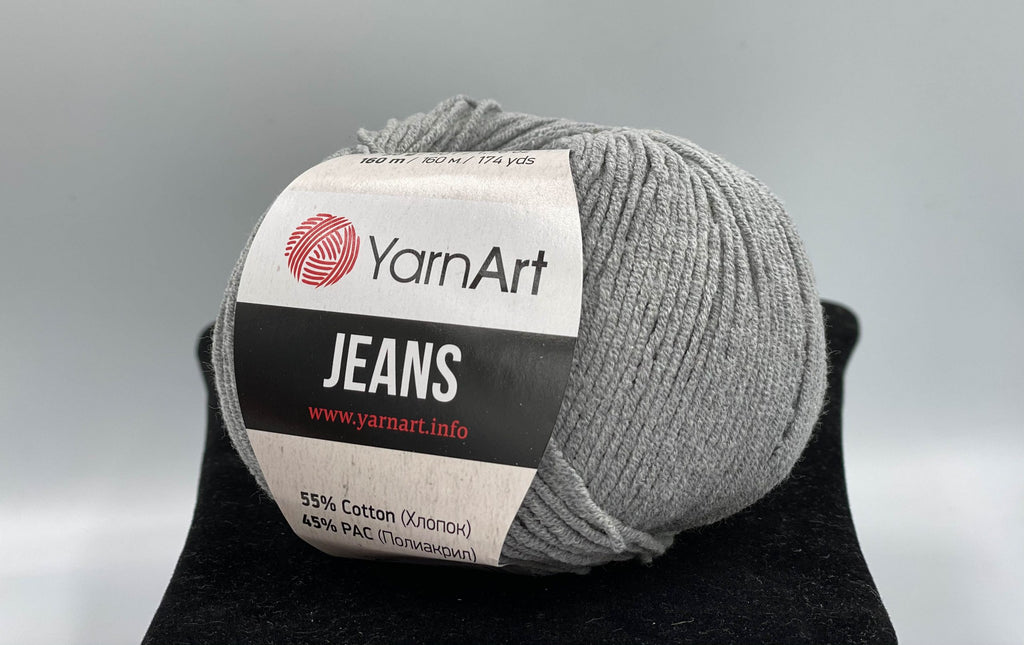 Fir tricotat/crosetat, compozitie 55% bumbac, YarnArt Jeans, 50g, cod culoare 46
