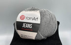 Fir tricotat/crosetat, compozitie 55% bumbac, YarnArt Jeans, 50g, cod culoare 46