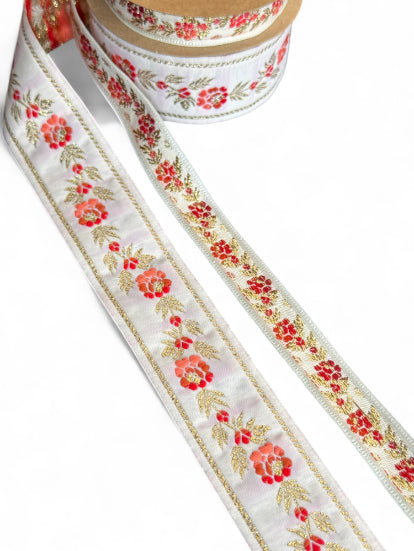 Galon decorativ frunze aurii 1,5cm - 3cm
