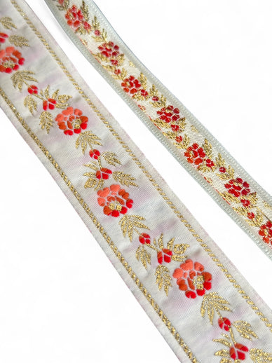Galon decorativ frunze aurii 1,5cm - 3cm