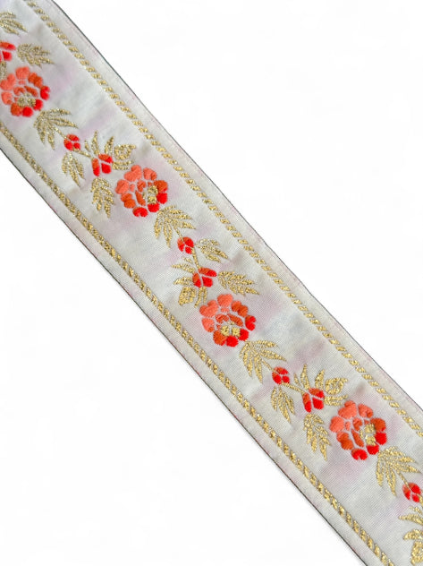 Galon decorativ frunze aurii 1,5cm - 3cm
