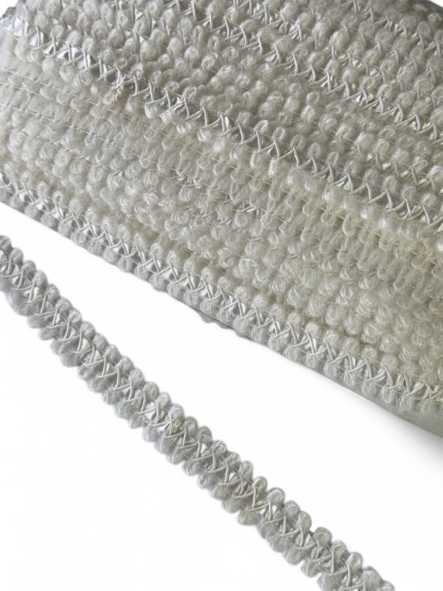 Galon tricotat, material vascoza si acril