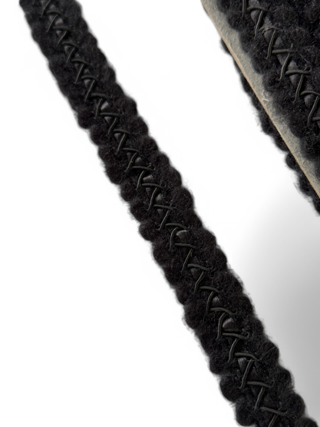 Galon tricotat, material vascoza si acril