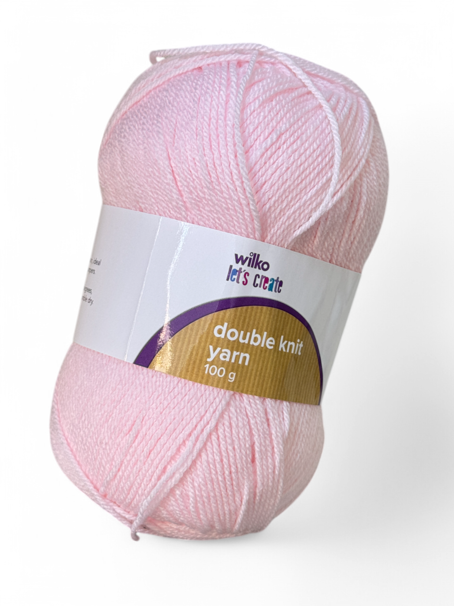 Fir textil, Wilko double knit, 100g, Roz pal