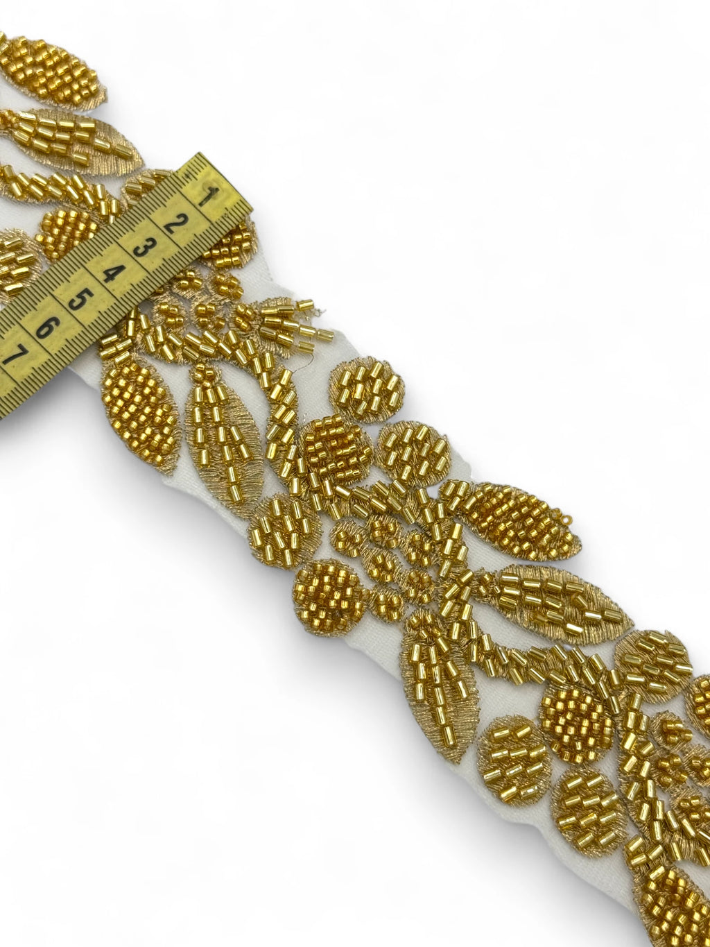 Pasmanterie aurie cu frunzulite 7cm