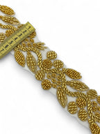Pasmanterie aurie cu frunzulite 7cm